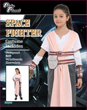 Costume Set Kids Jedi Space Fighter Girl - Size M