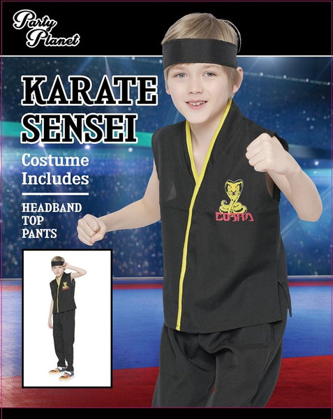 Costume Set Kids Karate Sensei - Size L