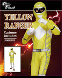 Costume Set Kids Power Rangers Yellow - Size L