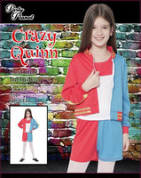 Costume Set Kids Harley Quinn - Size L