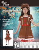 Costume Set Kids Gingerbread Girl - Size XL