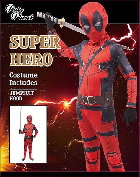 Costume Set Kids Deadpool L