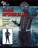 Costume Set Kids Dark Spiderman - Size L