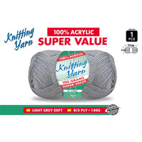 Knitting Yarn Light Grey