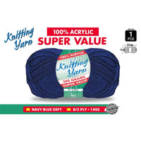 Knitting Yarn Navy Blue