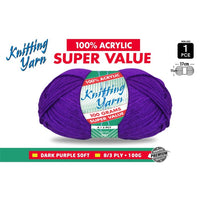 Knitting Yarn DarkPurple