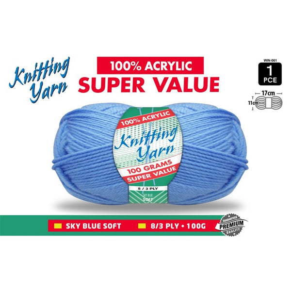 Knitting Yarn Sky Blue