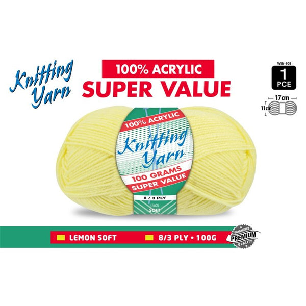 Knitting Yarn Lemon