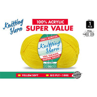 Knitting Yarn Yellow