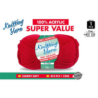 Knitting Yarn Cherry