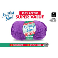 Knitting Yarn Purple