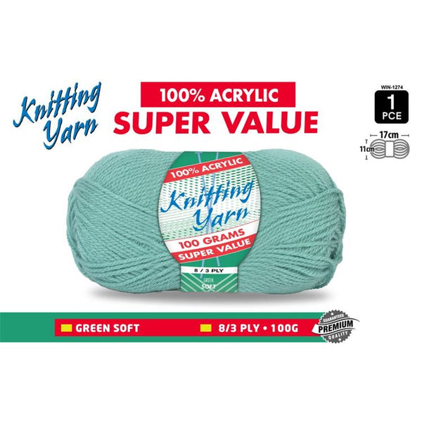 Knitting Yarn Pale Green