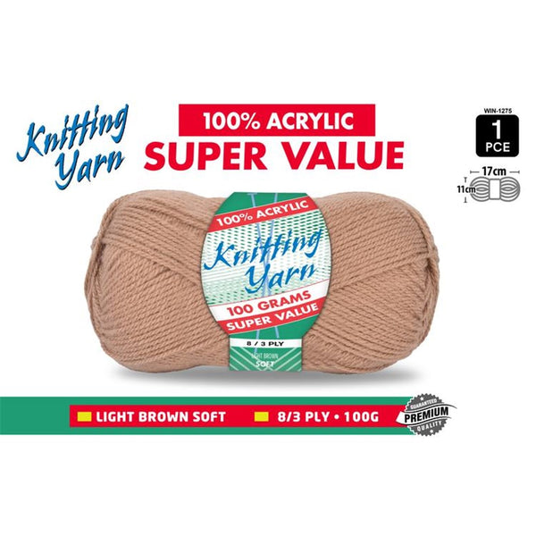 Knitting Yarn Light Brown