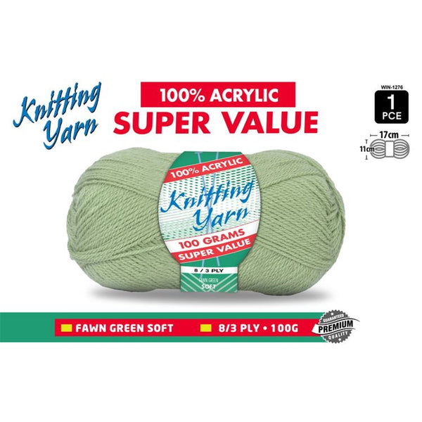 Knitting Yarn Fawn Green