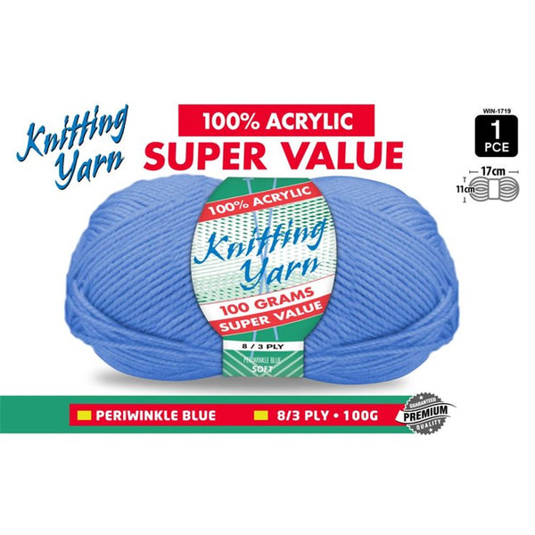 Knitting Yarn Periwinkle Blue