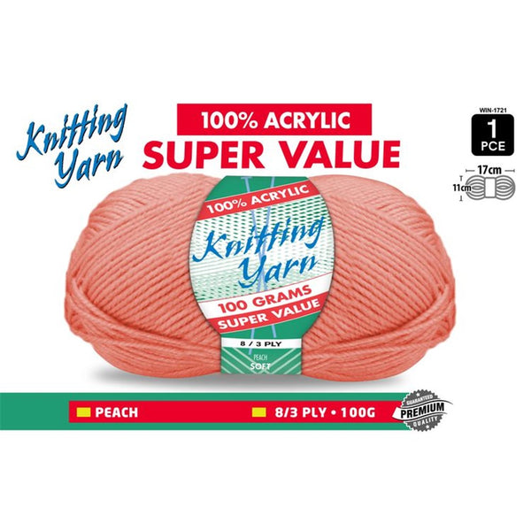 Knitting Yarn Peach