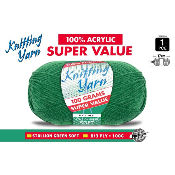 Knitting Yarn Green