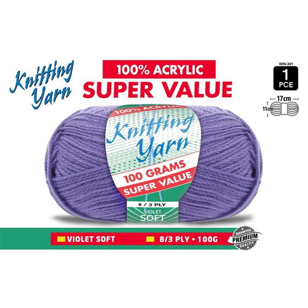 Knitting Yarn Violet