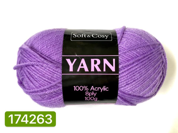 Knitting Yarn Light Purple 100g