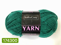 Knitting Yarn Dark Green 100g