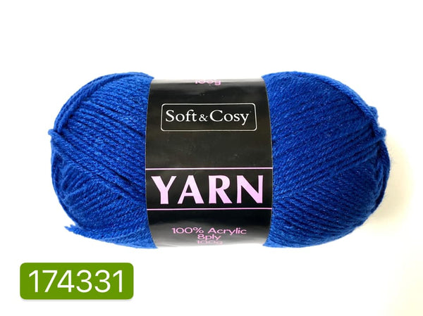 Knitting Yarn Royal Blue 100g
