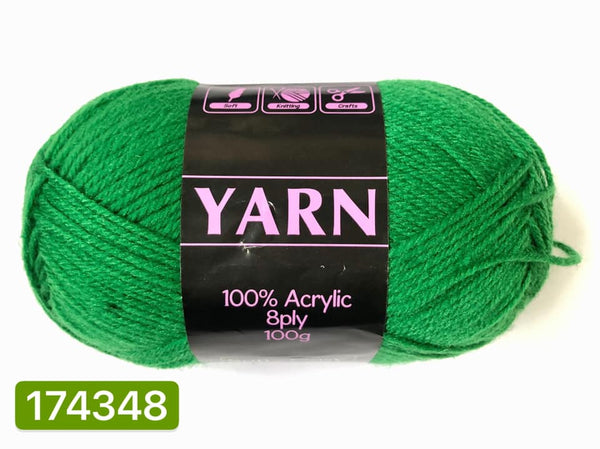 Knitting Yarn Green 100g