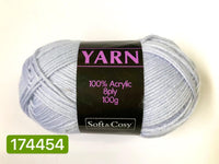 Knitting Yarn Baby Blue 100g