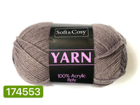 Knitting Yarn Grey 100g