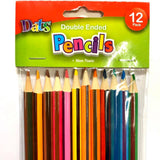 Colour Pencils Double Ended 12pk