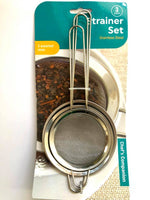 Strainers Set 3pk Stainless Steel