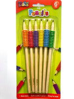 HB Lead Pencils with Grips 6pk