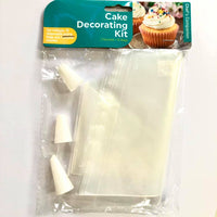 Cake Decorating Piping Bags 10pk with Nozzles