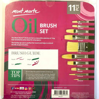 XXX Oil Brush Set in Wallet 11pce