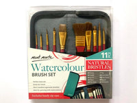 Watercolour Brush Set in Wallet 11pce