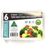 Takeaway Container Rect 500ml 6pk