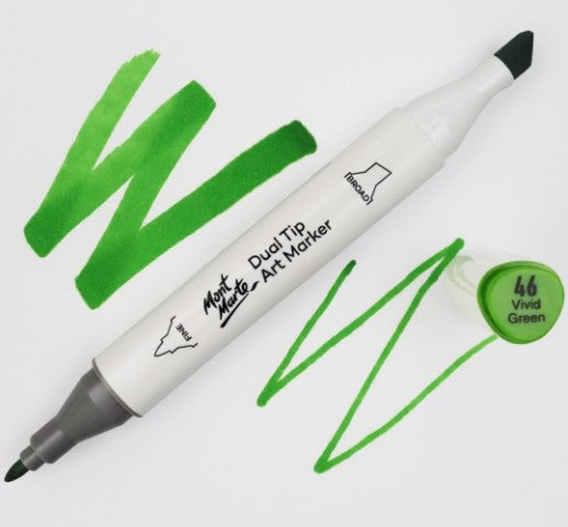 Mont Marte Premium Dual Tip Art Marker, Pear Green G8