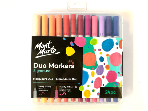 Duo Markers Dual Tip 24pc