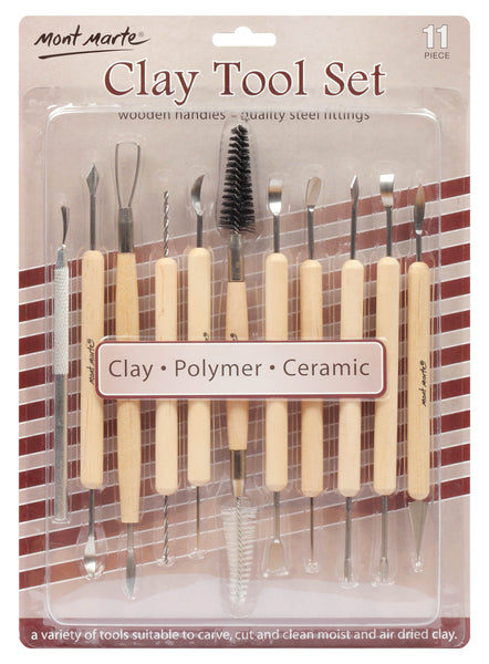 Clay Tool Set 11pce