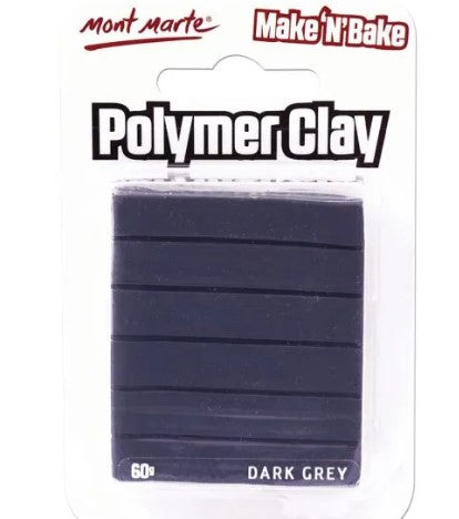 Polymer Clay Make N Bake 60g Dark Grey