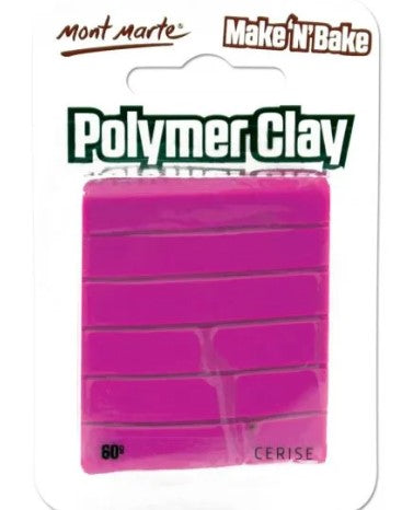 Polymer Clay Make N Bake 60g Cerise