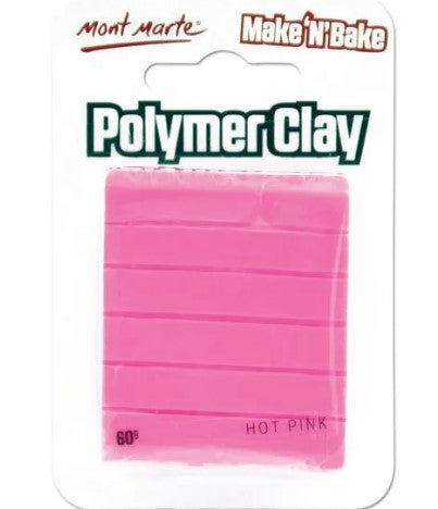 Polymer Clay Make N Bake 60g Hot Pink