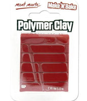 Polymer Clay Make N Bake 60g Crimson