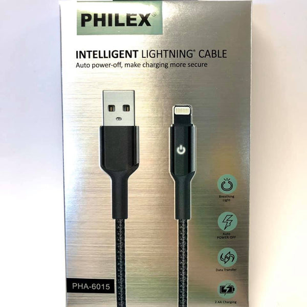 PHILEX Lightning IPhone Cable --Auto Power Off