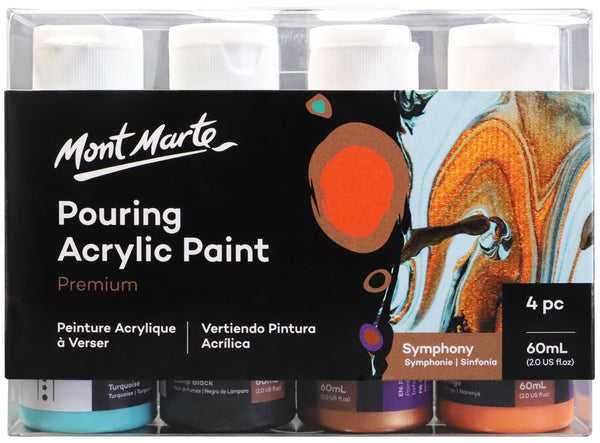 Paint Pouring Acrylic 60ml 4pc - Symphony