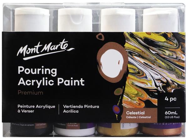Paint Pouring Acrylic 60ml 4pc - CelestiaL