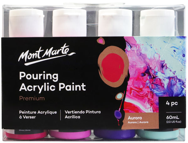 Paint Pouring Acrylic 60ml 4pc - Aurora