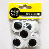 Joggle Eyes Round 30mm 12pcs