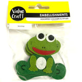 XXX Craft Felt Frog Green 3pcs