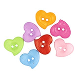 Buttons Bead Heart Asstd Colours 30g
