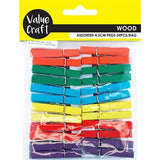 Wooden Pegs Small Coloured 24pcs